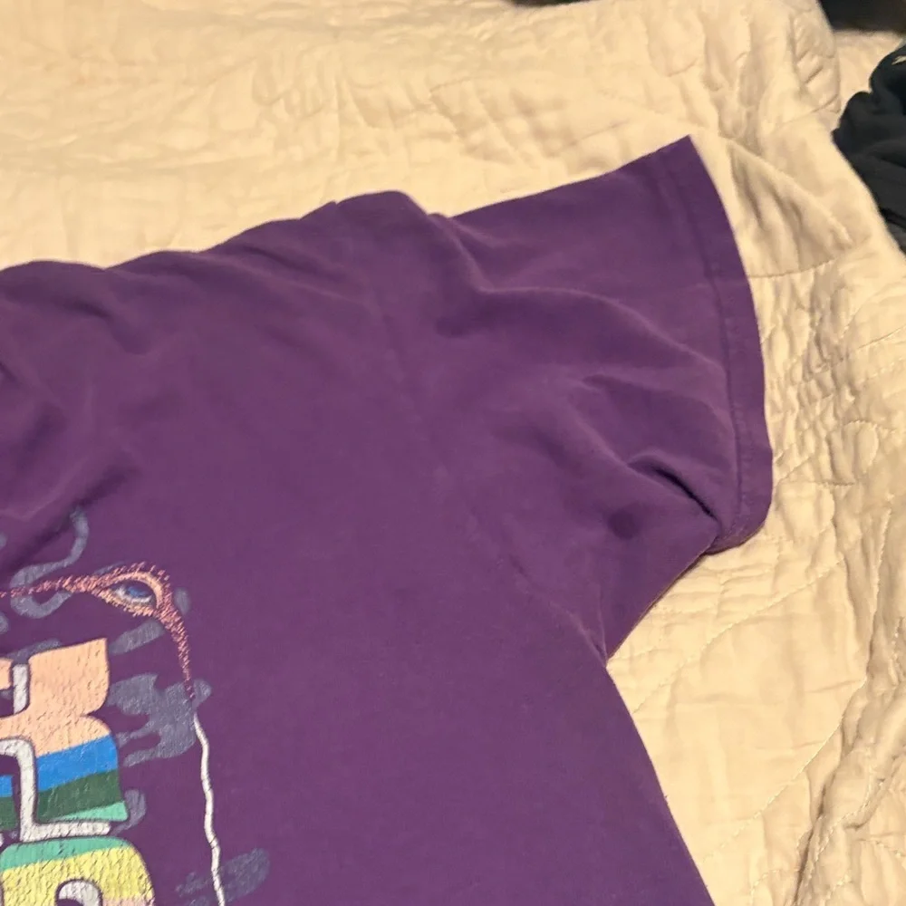 Pink Floyd Purple Tee with Multicolor Retro Logo - Picture 4 of 5